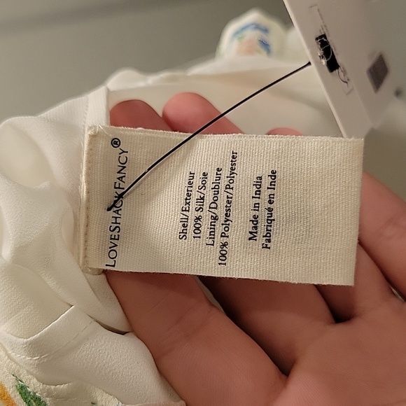 Loveshackfancy popover mini dress floral confetti Medium - Picture 13 of 14